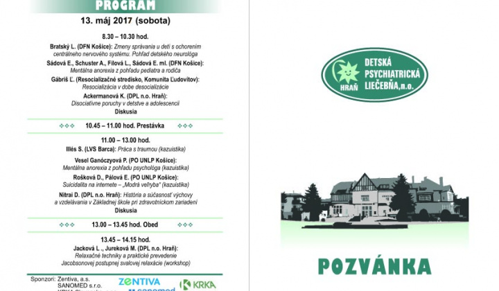 2. fotografia fotogalérie Odborné podujatia / Sympózium s medzinárodnou účasťou organizované Detskou psychiatrickou liečebňou, n.o. Hraň - foto